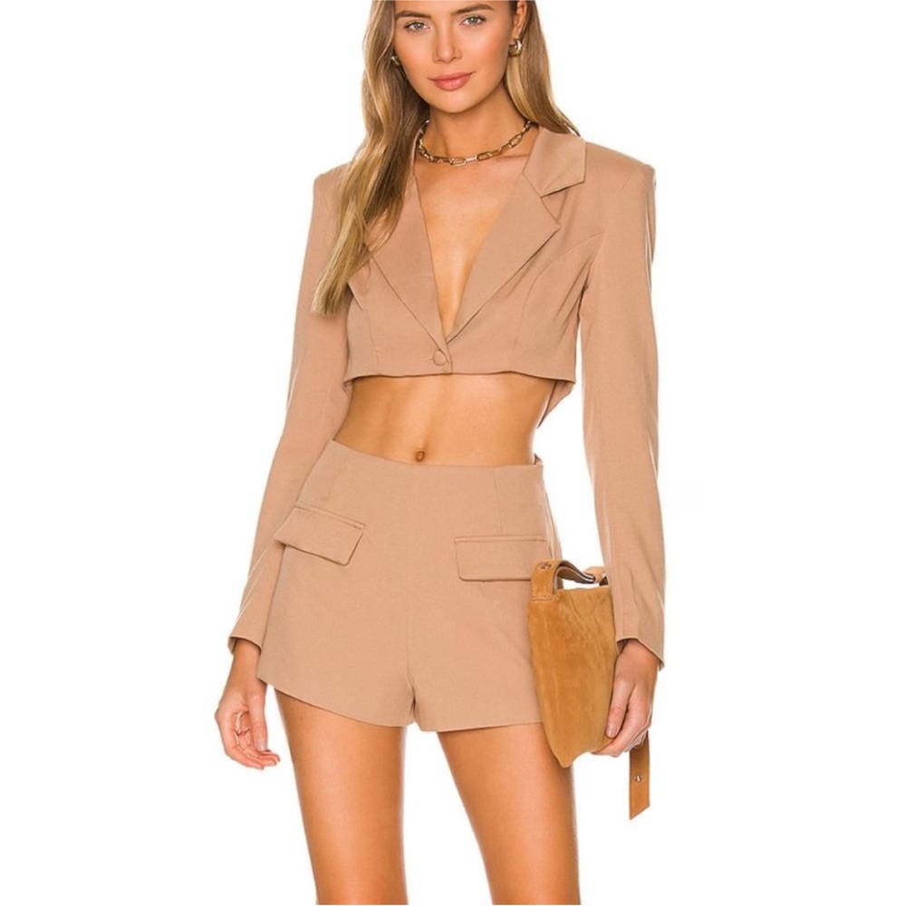 Camila Coehlo Cropped Blazer and Shorts Set